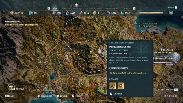 Find and Talk to the philosophers