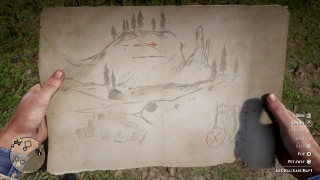 Use the Map to search for the treasure