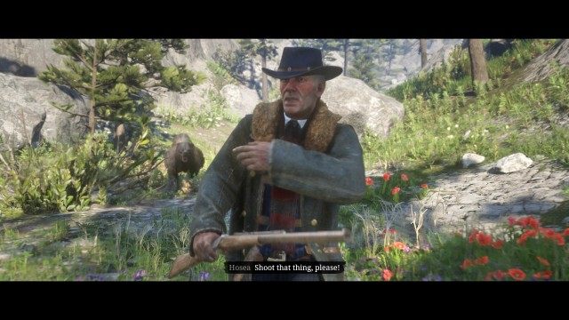 Search the hill for the bear's trail / Get back to Hosea