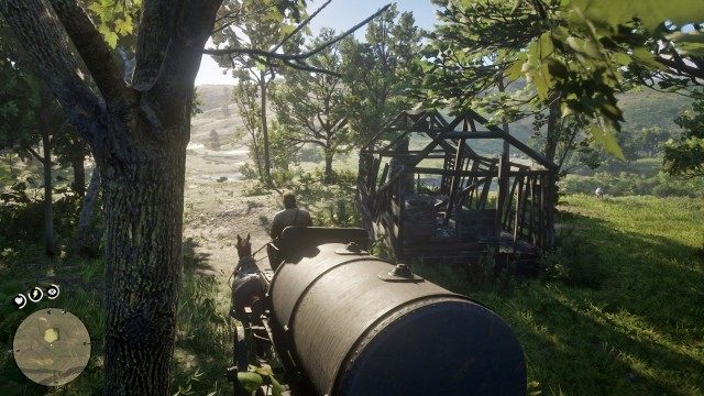 Drive the wagon to the drop off location