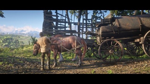 Drive the wagon to the drop off location