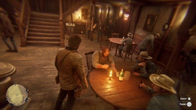 Find Lenny in the saloon