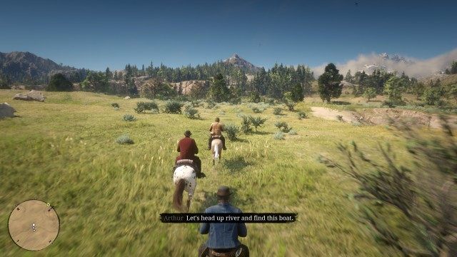 Get on your horse / Mount your horse / Find the boat