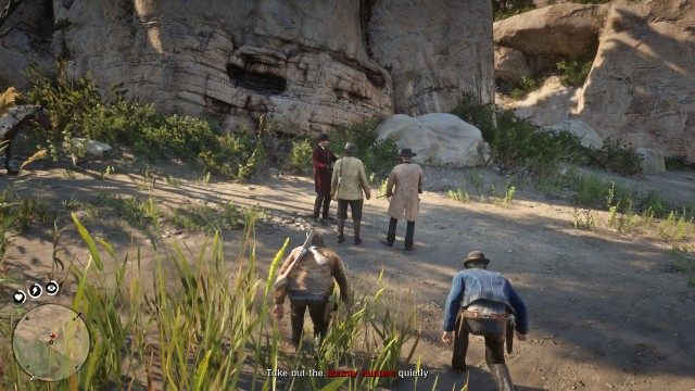 Follow Javier / Take out the bounty hunters quietly