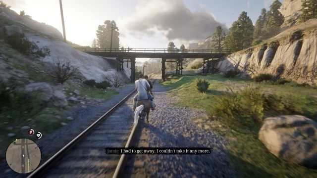 Ride back to Mary with Jamie / Meet Mary in the station
