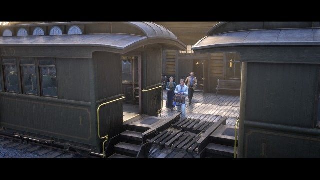 Ride back to Mary with Jamie / Meet Mary in the station