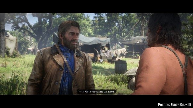 Tell John back at camp that the wagon is in position