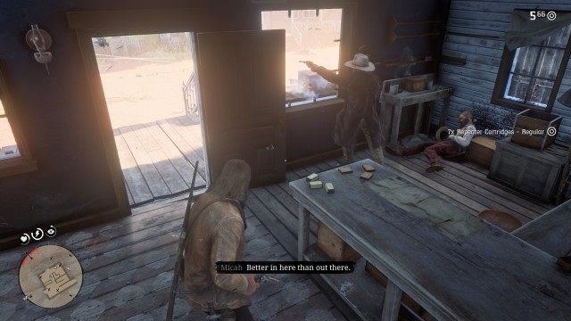 Enter the back of the gun store