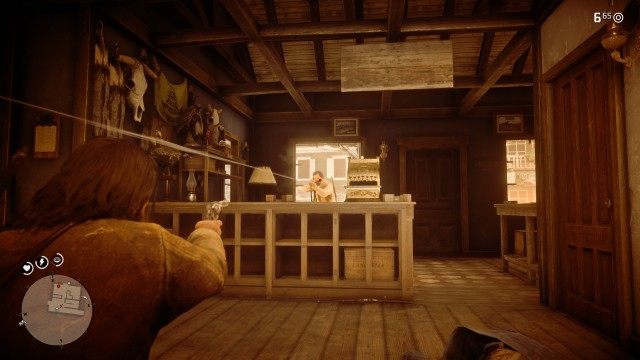 Enter the back of the gun store