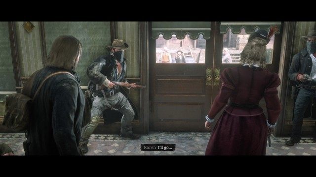 Regroup with Bill, Karen and Lenny / Fight your way out of Valentine (Optional) / Go to the horses