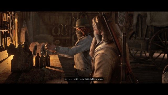 Hide in the wagon until it's safe to exit / Take out the guard silently / Help Sean to hide the body