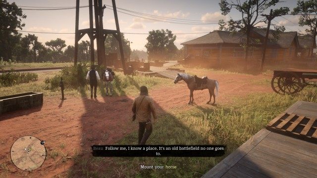 Mount your horse / Follow Beau