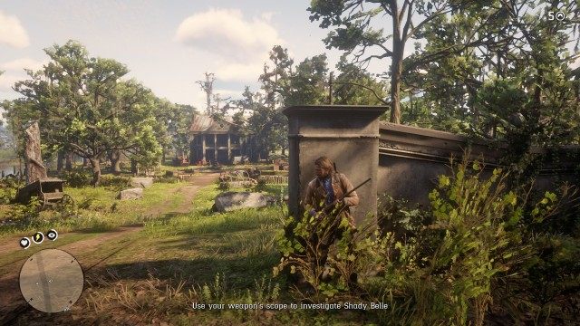 Get into cover / Use your weapon's scope to investigate Shady Belle / Instruct Lenny