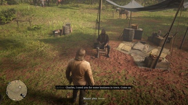 Go to Charles / Mount your horse / Ride to Trelawny's location