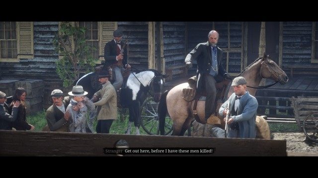 Mount your horse / Meet Dutch in the saloon