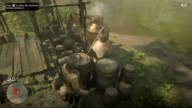 Wait for Archibald's instructions / Plant dynamite in the distillery / Stand clear from the distillery and blow the dynamite