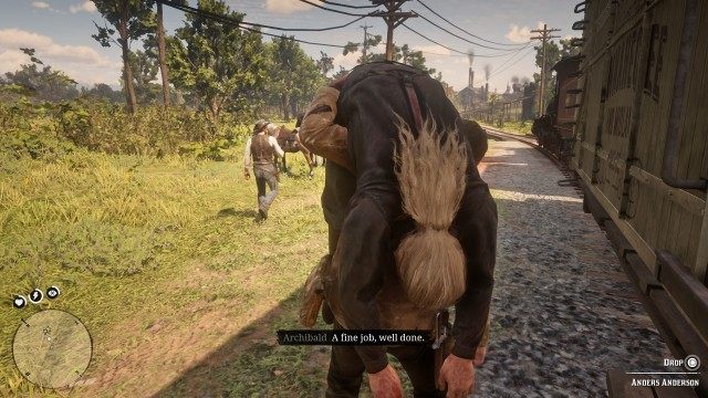 Pick up the Anderson Boy / Put Anders Anderson on your horse