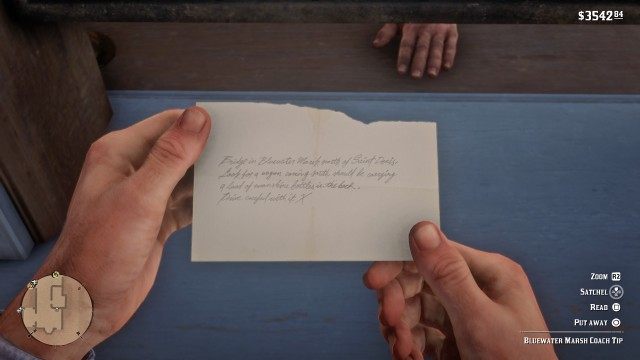 Read the Bluewater Marsh coach robbery note