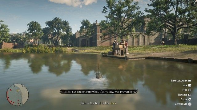 Return the boat to the dock