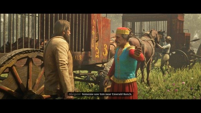 Get on the wagon / Return the cougar to Margaret's camp
