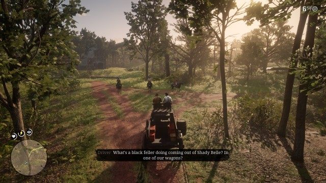 Get in the wagon / Return the wagon to the Clemens Point camp