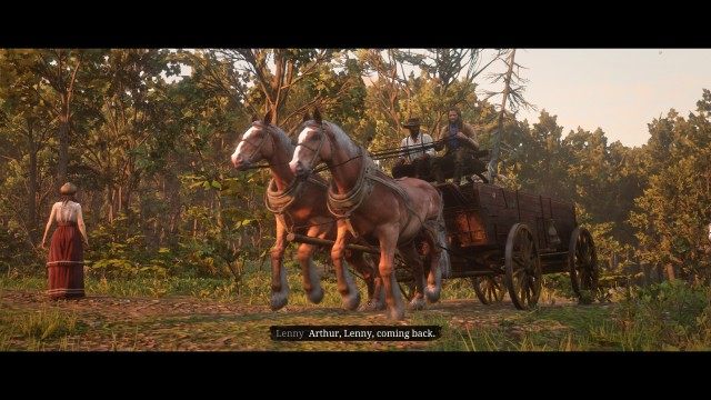 Get in the wagon / Return the wagon to the Clemens Point camp