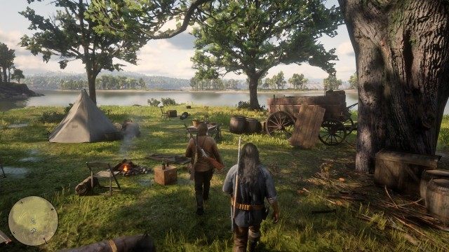 Search the camp for the settler / Free the captive settler