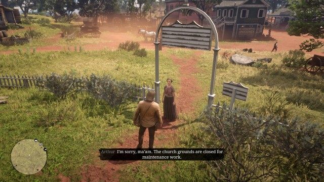 Stand guard and stop townsfolk from entering the churchyard
