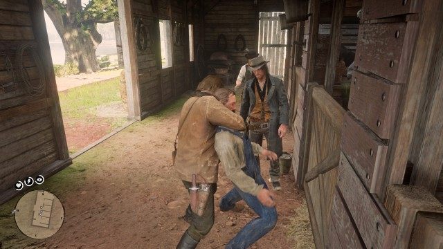 Approach the stablehand / Follow the stablehand / Take out the stablehand quietly / Put on a disquise