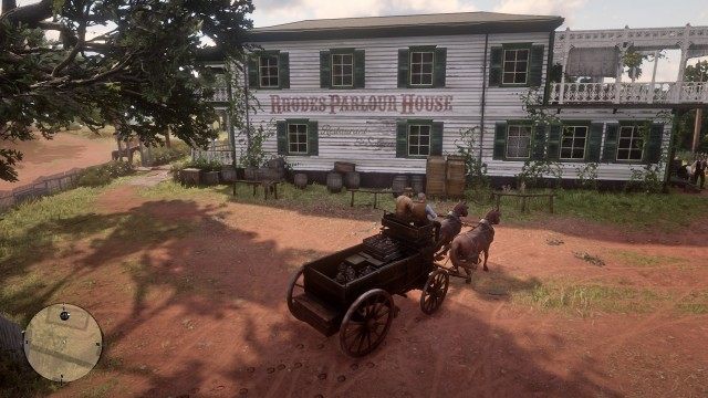 Take the moonshine to the Rhodes saloon