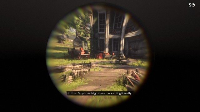 Get into cover / Use your weapon's scope to investigate Shady Belle / Instruct Lenny