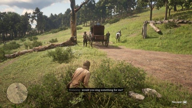 Wait for Mrs. Damsen to exit the stagecoach / Loot the strongbox without being detected