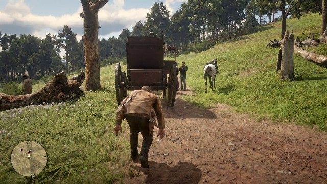 Wait for Mrs. Damsen to exit the stagecoach / Loot the strongbox without being detected