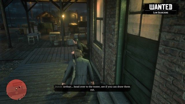Follow Dutch / Attract the guards over to the area without being spotted
