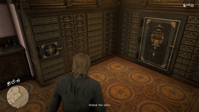 Enter the vault / Unlock the safes