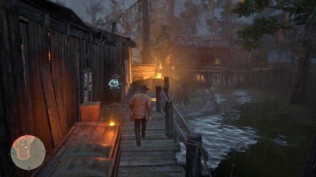 Follow Sadie / Get into cover by the door