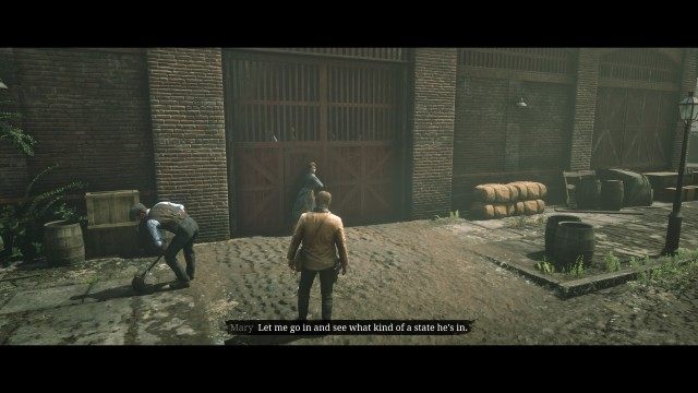 Head to the stables / Meet Mary at the stables