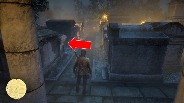 Search the cemetery for the grave robbers / Locate the source of the disturbance