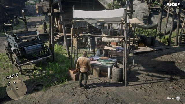 Stow the white cougar pelt on your horse / Sell the white cougar pelt at the butcher's stall