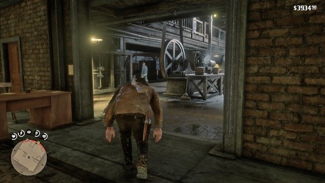 Sneak upstairs / Sneak into the office