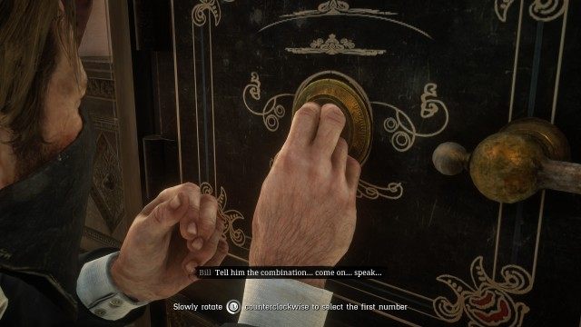 Enter the vault / Unlock the safes