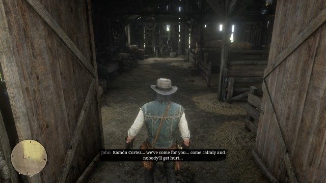 Ride to Painted Sky / Investigate the barn / Capture Ramón Cortez alive