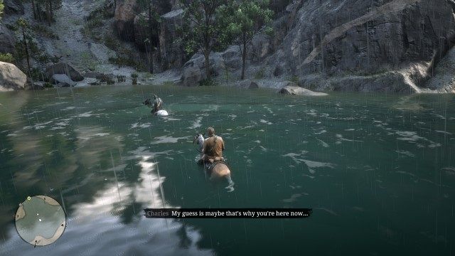 Follow Charles / Cross the river