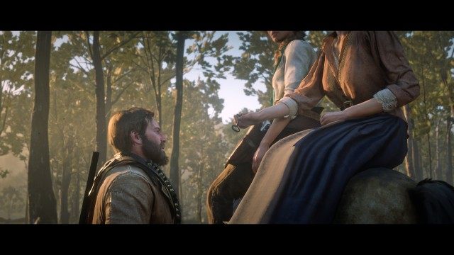 Get to the horses / Mount up with Sadie / Fend off the pursuers