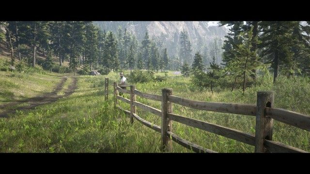 Hammer the post in / Position and place the rail / Pick up the post / Fix the fence