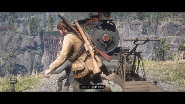 Return to the handcar / Flee the oncoming train