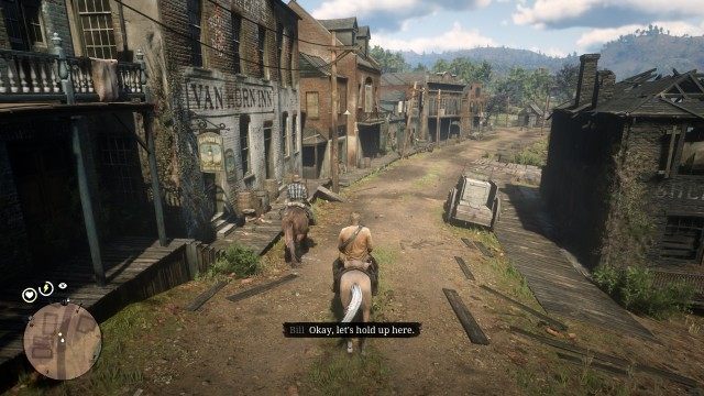 Mount your horse / Follow Bill to the ambush location