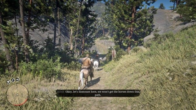 Mount your horse / Follow Dutch / Escape down the pass