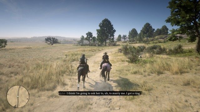 Mount your horse / Follow Sadie / Stay with Sadie