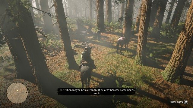 Mount your horse / Follow Sadie / Stay with Sadie